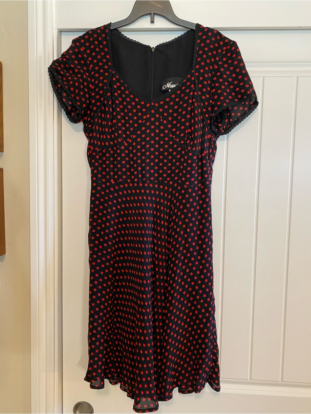 Vintage Classic Fit & Flare Red Polka Dot Dress